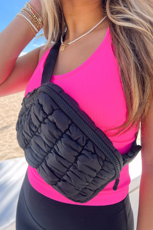 Quilted Puffer Belt Bag Fanny Pack